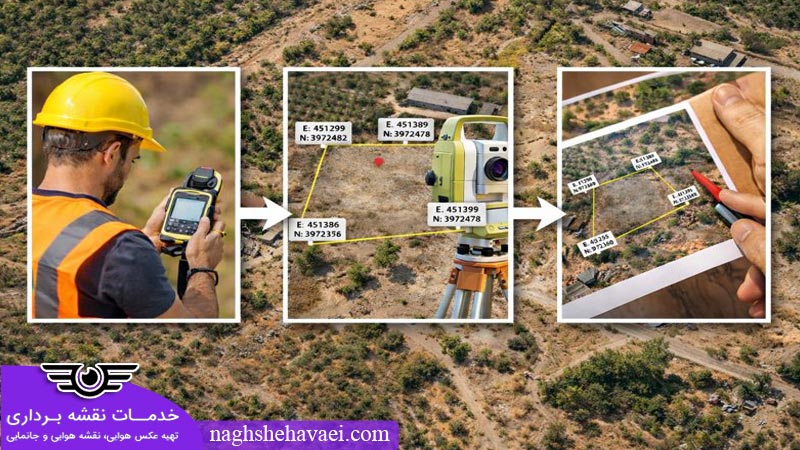 مراحل عملی و گام به گام جانمایی نقشه UTM روی عکس هوایی 