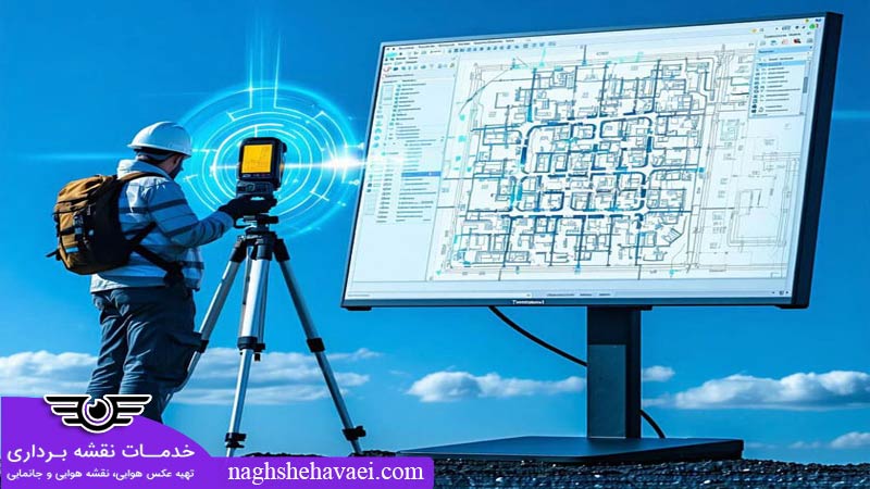 تنظیم مختصات و هم پوشانی نقشه UTM (ژئورفرنس کردن عکس هوایی) 	