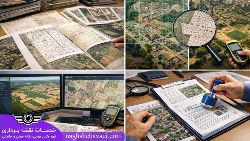 مراحل تهیه گزارش کارشناسی تفسیر عکس هوایی