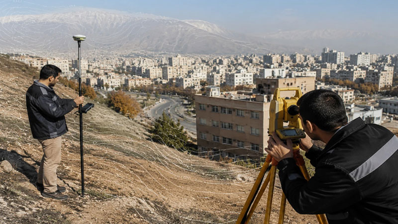 نقشه برداری شرق تهران