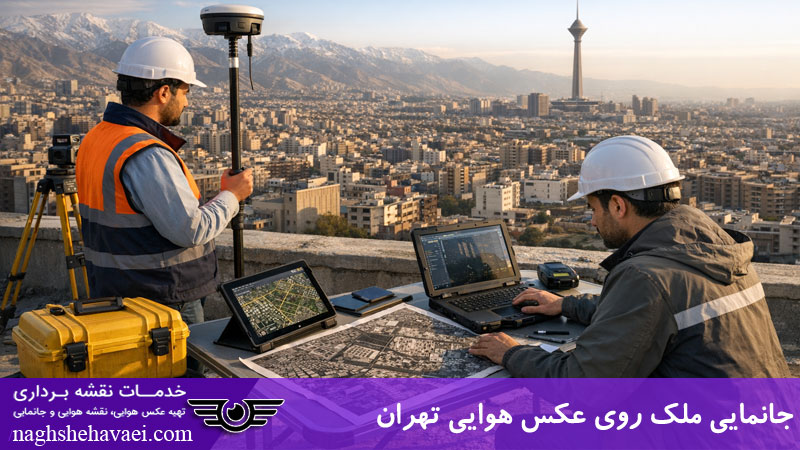 جانمایی ملک روی عکس هوایی تهران