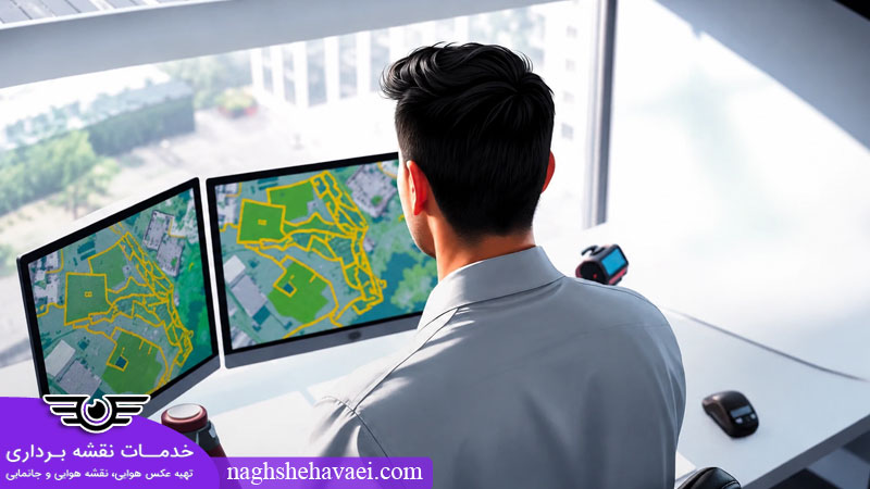 نرم افزارهای جانمایی ملک روی عکس هوایی تهران